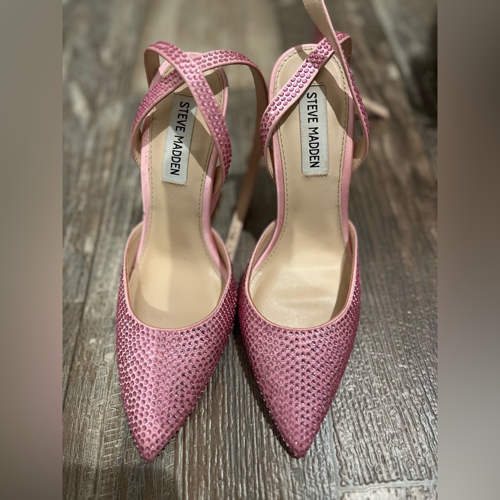 Pink Zestful Steve Madden Slingback Heels
